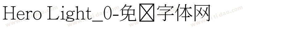 Hero Light_0字体转换